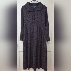 April Cornell Midnight Porcelain Maxi Dress XL